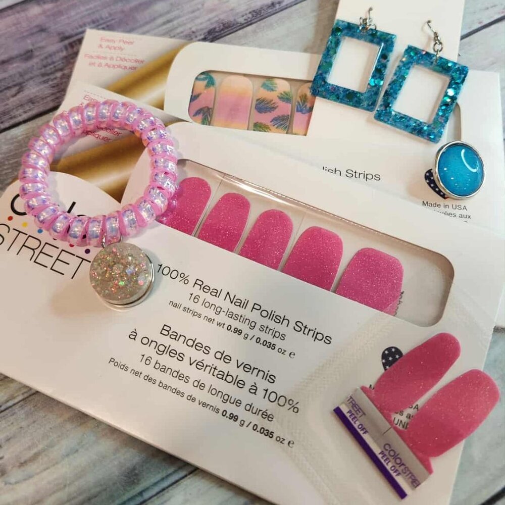 Color Street Tropical Press On Nail Design Bundle